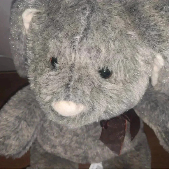 Way To Celebrate Plush 10inch Medium Soft Bunny Grey - Picture 3 of 5